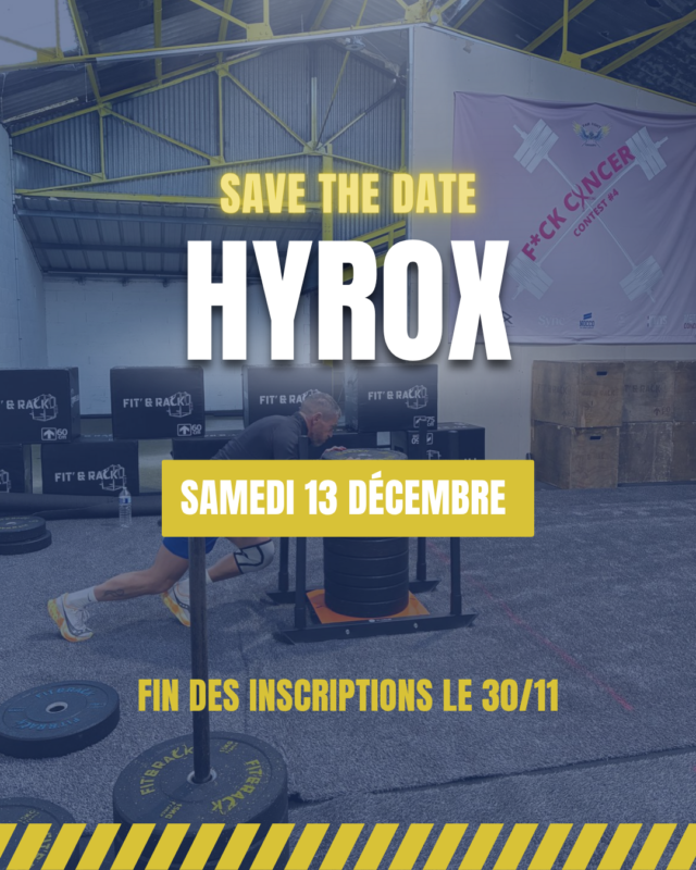 Affiche HYROX Fair Fight CrossFit – édition du 13 décembre 2025 au Havre