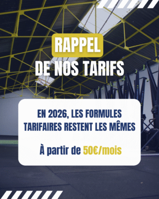 Tarifs 2026 Fair Fight Crossfit Le Havre